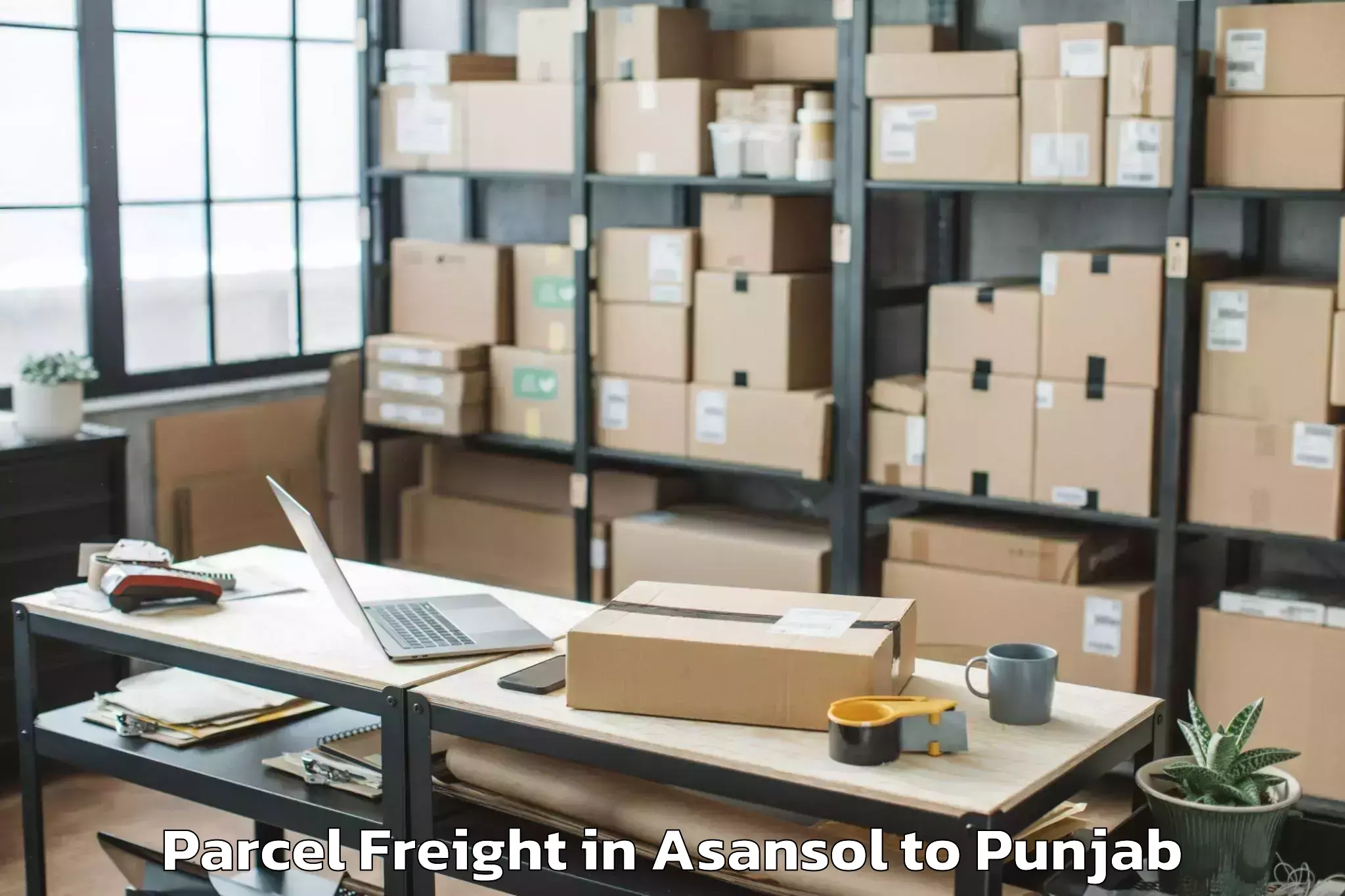 Discover Asansol to Lakhanpur Parcel Freight